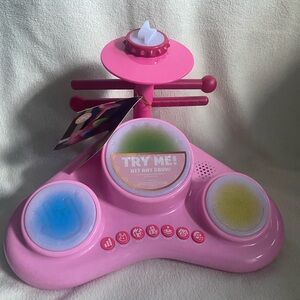 FAO Schwarz Pink and Blue Interactive Drum Set